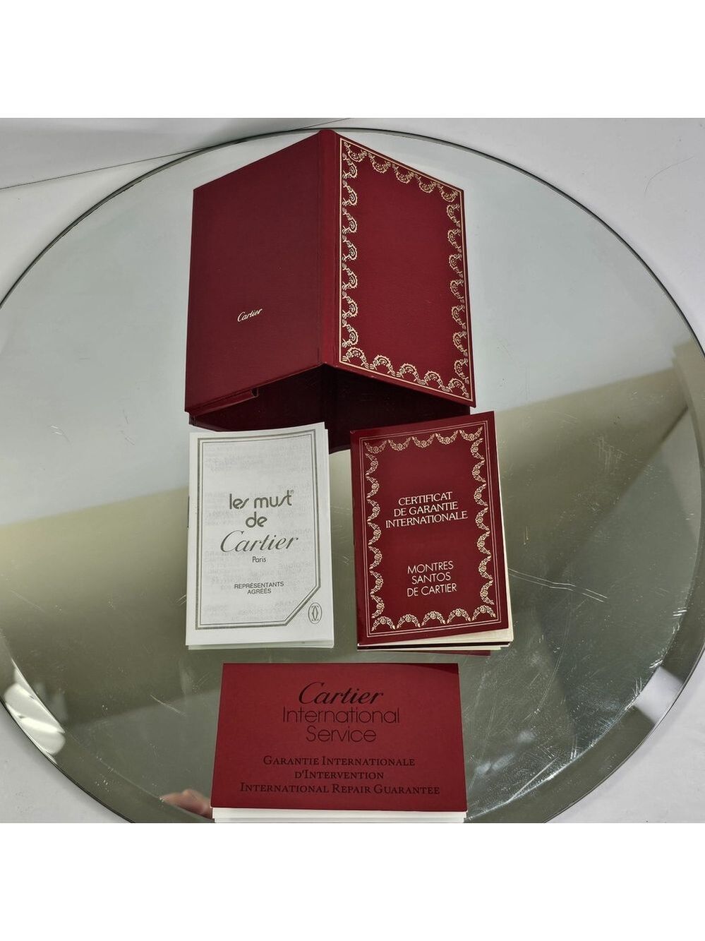 1990s CARTIER Watch Warranty Garanzia Guarantee Set Les MUST De Cartier